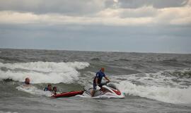 Antrojoje Melnragėje vyko gelbėtojų pratybos