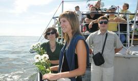 Dalia Grybauskaitė Klaipėdoje dalyvavo iškilmingoje žuvusiųjų jūroje pagerbimo ceremonijoje ir Etnografinėje pajūrio žvejo sodyboje surengtoje šventėje