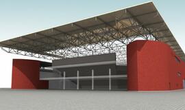 FIBA Europe generalinis sekretorius Naras Zanolinas apžiūrėjo statomą Klaipėdos areną