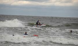 Antrojoje Melnragėje vyko gelbėtojų pratybos