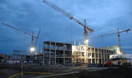 FIBA Europe generalinis sekretorius Naras Zanolinas apžiūrėjo statomą Klaipėdos areną