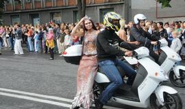 Spalvinga eisena nuskaidrino Jūros šventės nuotaiką