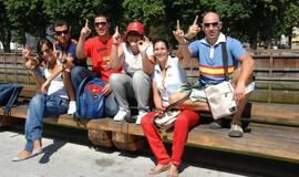 Ispanijos futbolo gerbėjai Klaipėdoje