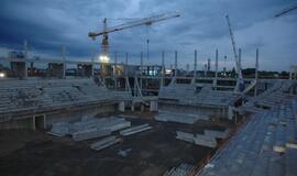 FIBA Europe generalinis sekretorius Naras Zanolinas apžiūrėjo statomą Klaipėdos areną