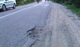 Avarija kelyje Veiviržėnai - Pėžaičiai