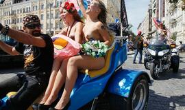 "Femen" aktyvistės paminėjo Ukrainos nepriklausomybės metines