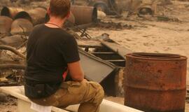 Rusijos miškuose tęsiasi gaisrai, Maskvą toliau gaubia smogas