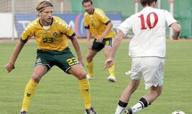 Lietuvos futbolininkai draugiškame mače pralaimėjo baltarusiams