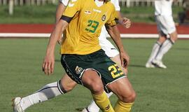 Lietuvos futbolininkai draugiškame mače pralaimėjo baltarusiams