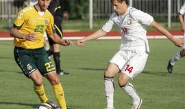 Lietuvos futbolininkai draugiškame mače pralaimėjo baltarusiams