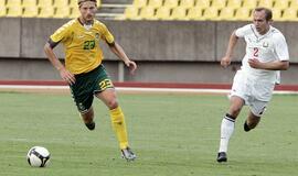 Lietuvos futbolininkai draugiškame mače pralaimėjo baltarusiams