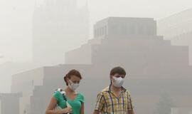 Rusijos miškuose tęsiasi gaisrai, Maskvą toliau gaubia smogas