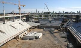 Naujausi vaizdai iš Klaipėdos arenos statybvietės