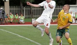 Lietuvos futbolininkai draugiškame mače pralaimėjo baltarusiams