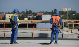 Naujausi vaizdai iš Klaipėdos arenos statybvietės