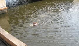 Nuo Biržos tilto į upę nušoko vyras