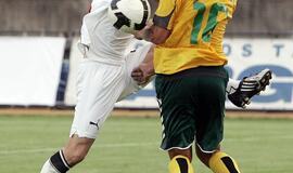 Lietuvos futbolininkai draugiškame mače pralaimėjo baltarusiams