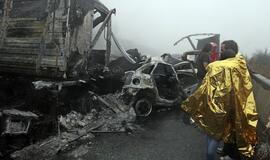 Per masinę avariją Portugalijoje žuvo 5 žmonės, 72 sužeisti