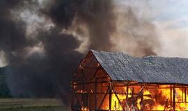 Vaikų žaidimai su ugnimi baigėsi didžiuliu gaisru