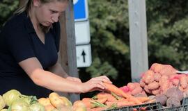 Vasaros kaitra Vilniaus turguose pabrangino daržoves ir atpigino mėsos produktus