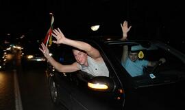 Lietuvos krepšininkai išvedė klaipėdiečius į gatves