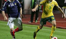 Lietuvos rinktinė su Škotijos komanda sužaidė lygiosiomis