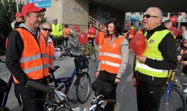 Klaipėdos medikai surengė dviračių žygį per miestą