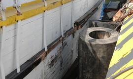 Burlaivį "Meridianas" apgadino rugpjūčio vėtros