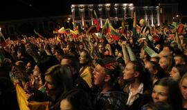 Lietuva pasitiko savo didvyrius - bronzą iškovojusią rinktinę