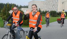 Klaipėdos medikai surengė dviračių žygį per miestą