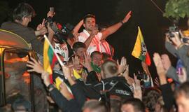 Lietuva pasitiko savo didvyrius - bronzą iškovojusią rinktinę