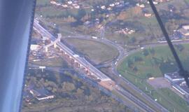 Rekonstruojamas Jakų žiedas: nuotraukos iš oro