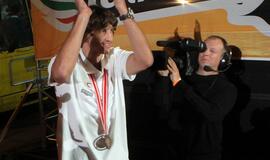 Lietuva pasitiko savo didvyrius - bronzą iškovojusią rinktinę