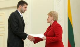 Lietuvos vyrų krepšinio rinktinei - prezidentės padėka