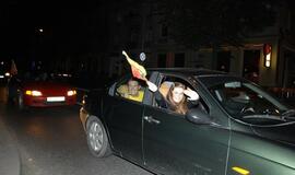 Lietuvos krepšininkai išvedė klaipėdiečius į gatves