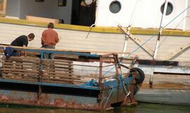 Burlaivį "Meridianas" apgadino rugpjūčio vėtros