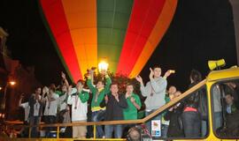 Lietuva pasitiko savo didvyrius - bronzą iškovojusią rinktinę