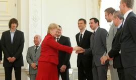 Lietuvos vyrų krepšinio rinktinei - prezidentės padėka