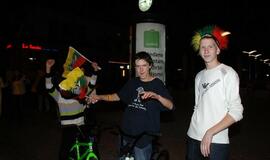 Lietuvos krepšininkai išvedė klaipėdiečius į gatves