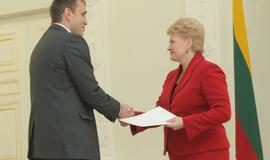 Lietuvos vyrų krepšinio rinktinei - prezidentės padėka