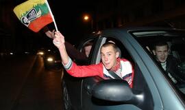 Lietuvos krepšininkai išvedė klaipėdiečius į gatves