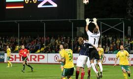 Lietuvos rinktinė su Škotijos komanda sužaidė lygiosiomis