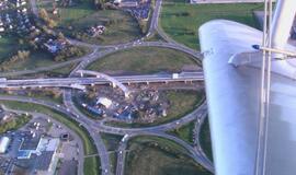 Rekonstruojamas Jakų žiedas: nuotraukos iš oro