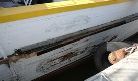 Burlaivį "Meridianas" apgadino rugpjūčio vėtros