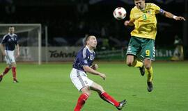 Lietuvos rinktinė su Škotijos komanda sužaidė lygiosiomis