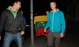 Lietuvos krepšininkai išvedė klaipėdiečius į gatves