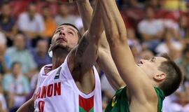 Lietuvos rinktinė nugalėjo Libano krepšininkus