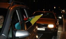 Lietuvos krepšininkai išvedė klaipėdiečius į gatves