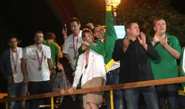 Lietuva pasitiko savo didvyrius - bronzą iškovojusią rinktinę