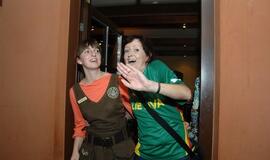 Lietuvos krepšininkai išvedė klaipėdiečius į gatves